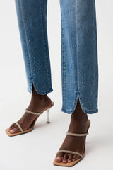 Joseph Ribkoff Slim Leg Rhinestone Detail Jeans