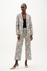 Joseph Ribkoff Geometric Print Straight-Cut Jacket