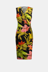 Joseph Ribkoff Silky Tropical Print Wrap Dress