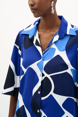Joseph Ribkoff Geometric Print Shirt