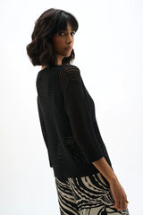 Joseph Ribkoff Open Stitch Top