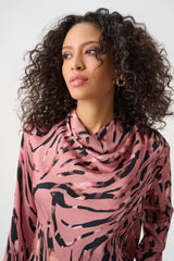 Joseph Ribkoff Textured Satin Cowl Top