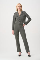 Joseph Ribkoff Geometric Straight Pull-On Pants