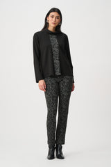 Joseph Robkoff Abstract Jacquard Straight Pull-On