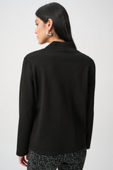 Joseph Ribkoff Jacquard And Scuba Jersey Boxy Top