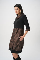 Joseph Ribkoff Jacquard Silky Knit Cocoon Dress