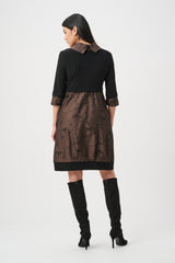Joseph Ribkoff Jacquard Silky Knit Cocoon Dress