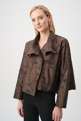 Joseph Ribkoff Jacquard Memory Asymmetrical Jacket