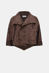 Joseph Ribkoff Jacquard Memory Asymmetrical Jacket