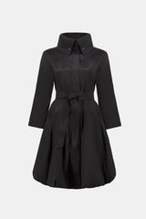 Joseph Ribkoff Taffeta Belted Balloon Coat