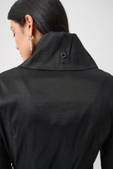 Joseph Ribkoff Taffeta Belted Balloon Coat