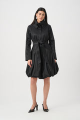 Joseph Ribkoff Taffeta Belted Balloon Coat