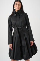 Joseph Ribkoff Taffeta Belted Balloon Coat