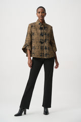 Joseph Ribkoff Abstract Print Trapeze Jacket