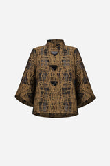 Joseph Ribkoff Abstract Print Trapeze Jacket
