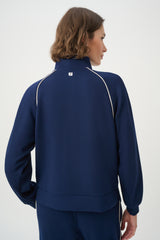 Joseph Ribkoff Piped Funnel Neck Track Jacket