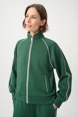 Joseph Ribkoff Piped Funnel Neck Track Jacket