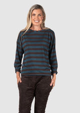 Urban Luxury Striped Lurex Top