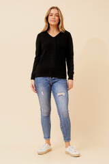 Caroline Morgan Pearl Embellished Knit Jumper
