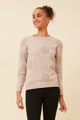 Caroline Morgan Polka Dot Knit Jumper