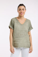 Love From Italy Short Sleeve Calypso Top