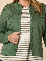 Threadz Military Denim Jacket