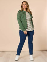 Threadz Military Denim Jacket