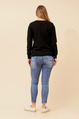 Caroline Morgan Pearl Embellished Knit Jumper