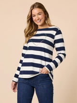 Threadz From The Heart Stripe Tee