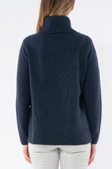 Jump Cowl Neck Cable Pullover