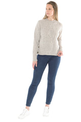 Jump Fleck Side Button Pullover