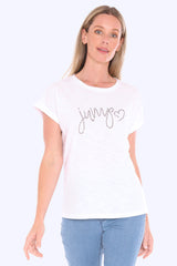 Jump Beaded Tee