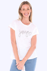 Jump Beaded Tee