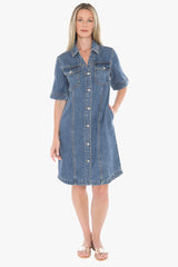 Jump Soft Denim S/Sleeve Dress