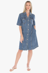 Jump Soft Denim S/Sleeve Dress