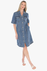 Jump Soft Denim S/Sleeve Dress
