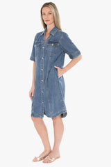Jump Soft Denim S/Sleeve Dress