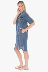 Jump Soft Denim S/Sleeve Dress