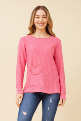 Caroline Morgan Pocket Knit Pullover