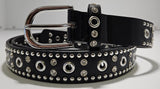 Hinako Stud Diamonte Leather Belt