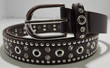 Hinako Stud Diamonte Leather Belt