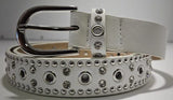 Hinako Stud Diamonte Leather Belt
