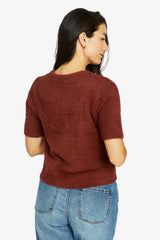 Jump Fluffy S/S Crew Knit