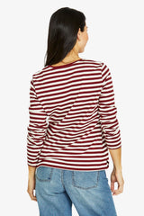 Jump Stripe Crew Long Sleeve Tee