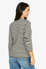 Jump Stripe Crew Long Sleeve Tee