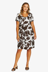 Jump Lush Mono Gather Dress