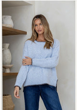 Miss Marlow Cabled Blanket Stitch Knit