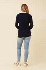 Caroline Morgan Pocket Knit Pullover