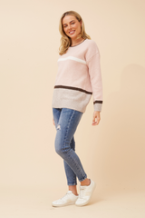 Caroline Morgan Long Slve Stripe Knit Jumper