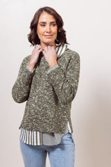 See Saw Wool Blend Crew Neck Sweater